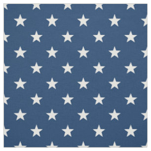 Old Glory Blue White Stars (small scale) Fabric