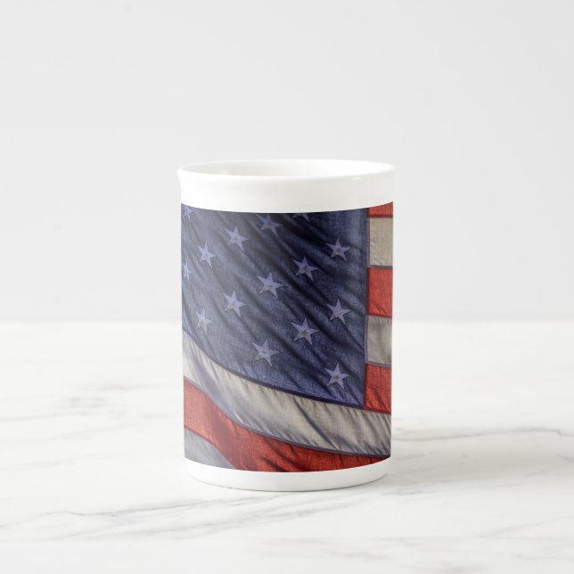 Old Glory Bone China Mug (Front)