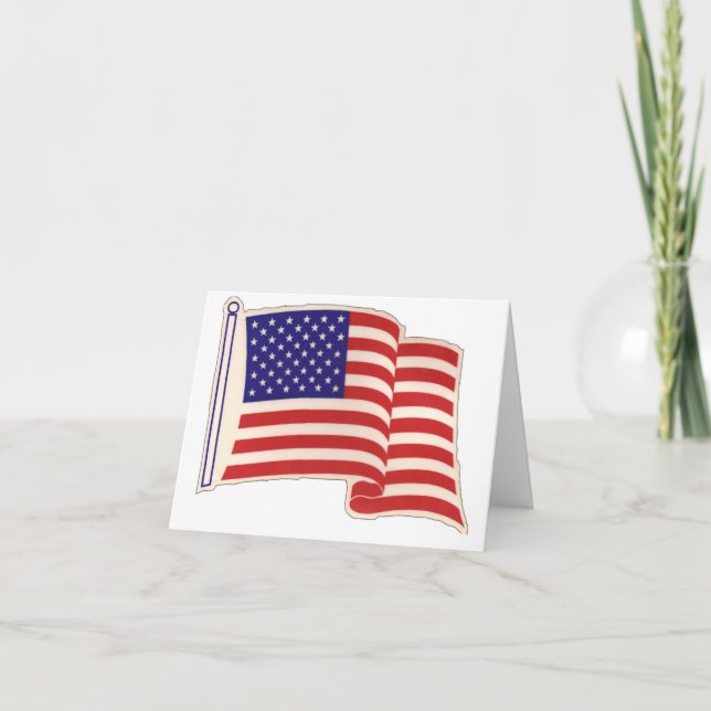 Old glory card (Front)