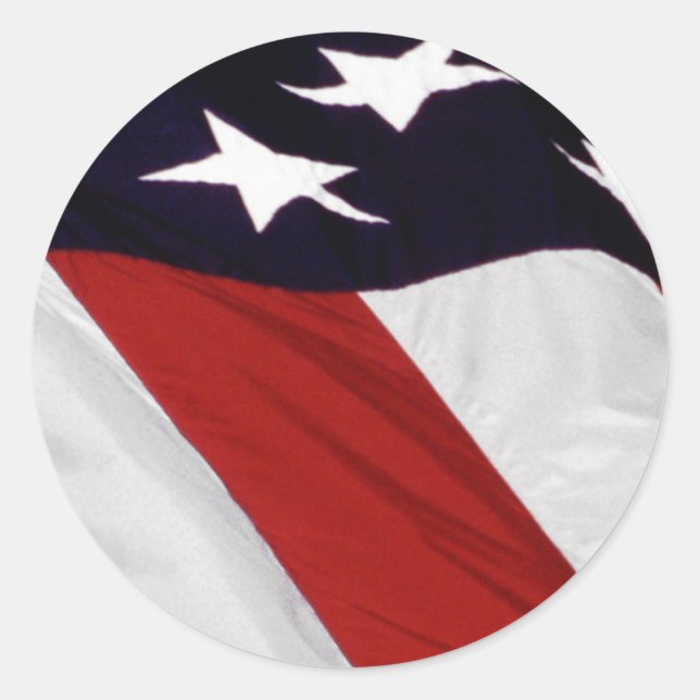 Old Glory Classic Round Sticker (Front)