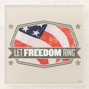 Old Glory Glass Coaster