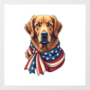 Old Glory Golden Retriever Vintage Shirt 2