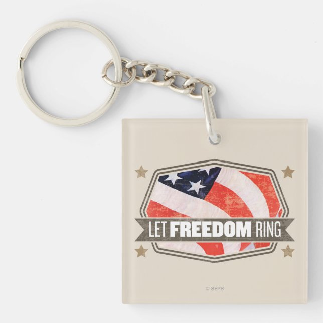Old Glory Key Ring (Front)