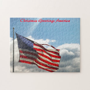 Old Glory or the Stars and Stripes American Flag. Jigsaw Puzzle