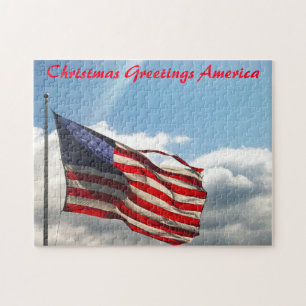 Old Glory or the Stars and Stripes American Flag. Jigsaw Puzzle