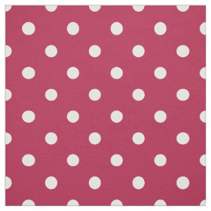Old Glory Red White Polka Dots Fabric