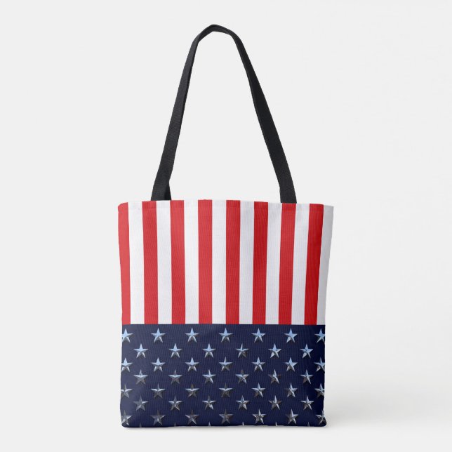 Old Glory Style Tote Bag (Back)