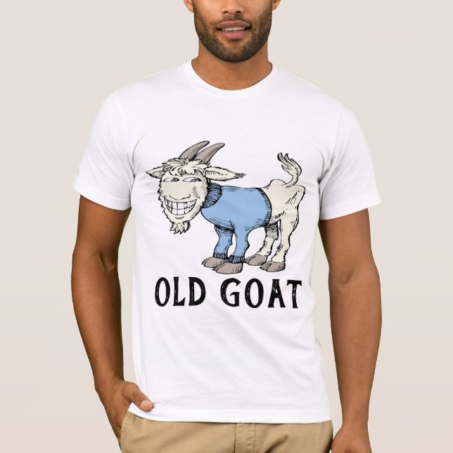 OLD GOAT BIRTHDAY MENS OVER THE HILL T-SHIRTS (Front)