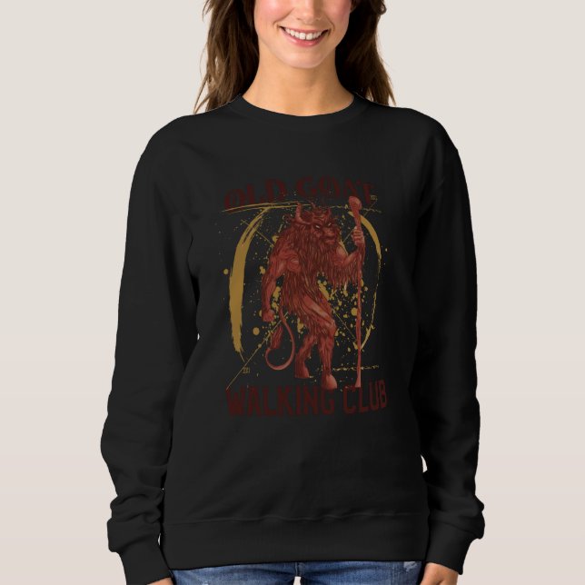 Old Goat Walking Club Grandpa Old Man Sweatshirt (Front)
