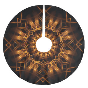 Old Gold Copper Medallion Tree Skirt