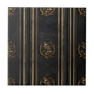 Old Gold Elegant Pattern Ceramic Tile