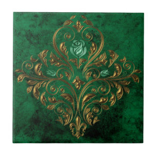 Old Gold Emerald Ceramic Tile
