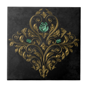Old Gold Emerald Ceramic Tile