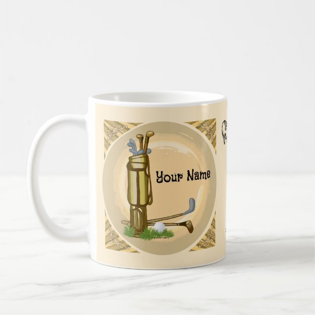 Old Golf Clubs  mug (Left)