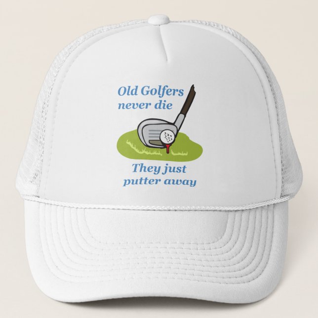 Old Golfers Trucker Hat (Front)