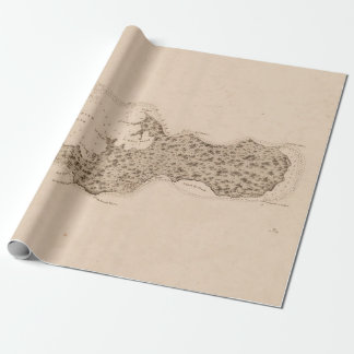Old Grand Cayman Island Map (1836)  Wrapping Paper