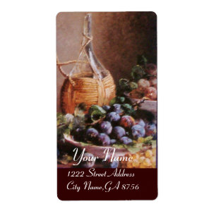 OLD GRAPE VINEYARD WINE TASTING PARTY LABELS