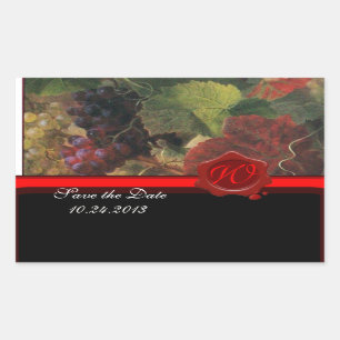 OLD GRAPE VINEYARD WINE TASTING PARTY,RED WAX SEAL