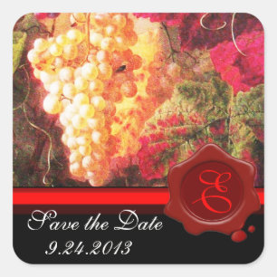 OLD GRAPE VINEYARD WINE TASTING PARTY,RED WAX SEAL