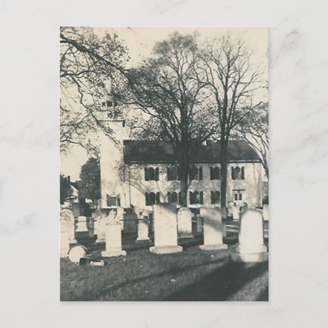 old graveyard post card (Front)