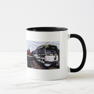 Old Green Trolly Mug