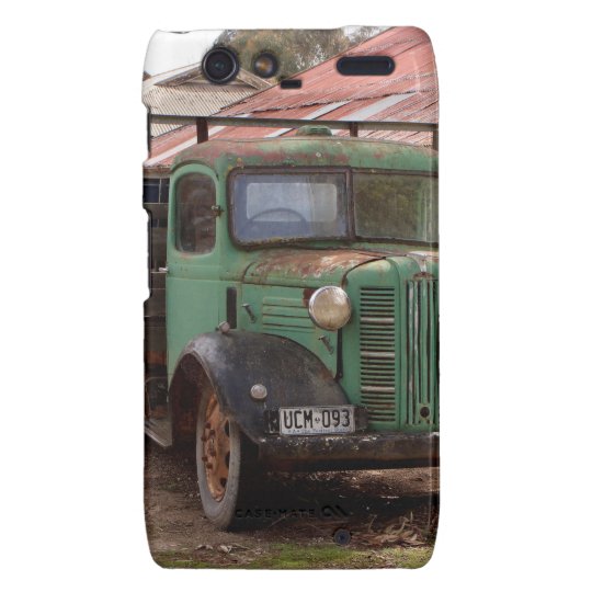 Old green truck motorola droid RAZR cover