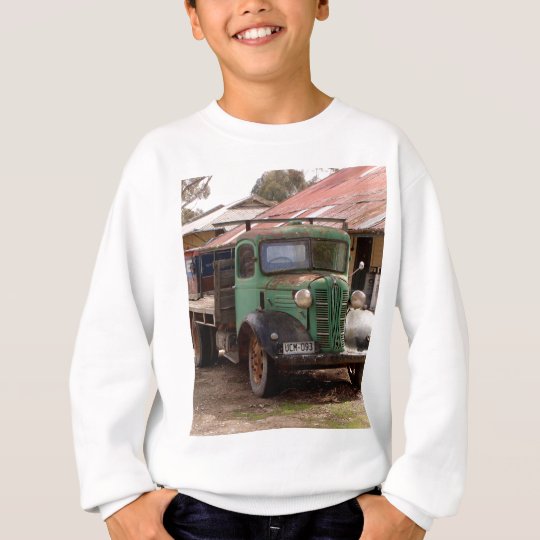 Old green truck sweatshirt