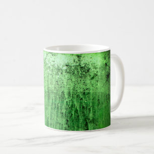 Old green window at night coffee mug