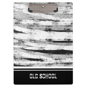 Old grey wood background clipboard