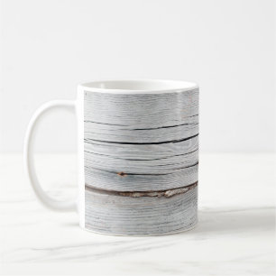 Old grey wooden plank wall textureabstract,backgro coffee mug