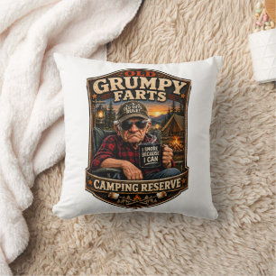 Old Grumpy Farts Camping Reserve Cushion