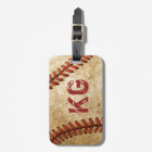Old Grunge Baseball Personalised Monogram Initials