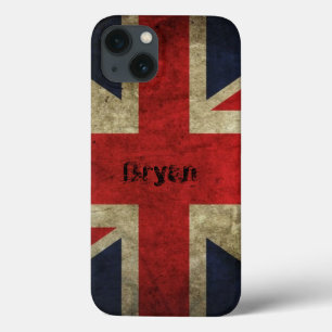 Old Grunge British Flag iPhone 13 Case