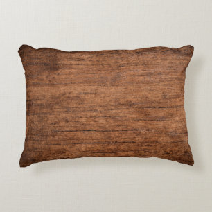 Old grunge dark textured wooden background, The su Decorative Cushion