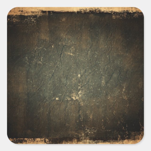 Old Grunge Paper Square Sticker (Front)