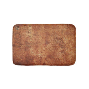 Old Grunge Rustic Metal Texture Bath Mat