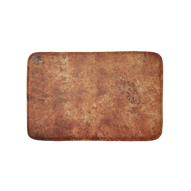 Old Grunge Rustic Metal Texture Bath Mat (Front)