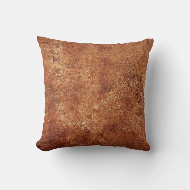 Old Grunge Rustic Metal Texture Cushion (Front)