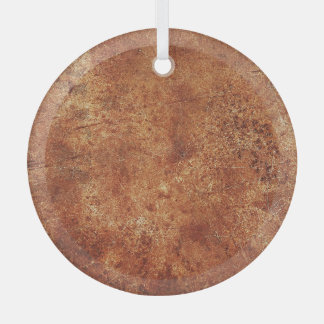 Old Grunge Rustic Metal Texture Glass Tree Decoration