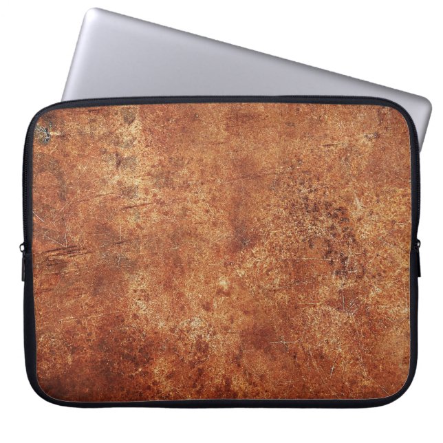 Old Grunge Rustic Metal Texture Laptop Sleeve (Front)