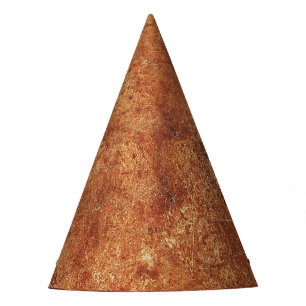 Old Grunge Rustic Metal Texture Party Hat