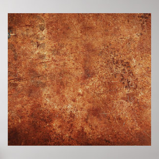 Old Grunge Rustic Metal Texture Poster