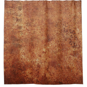 Old Grunge Rustic Metal Texture Shower Curtain