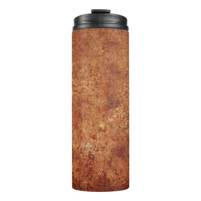 Old Grunge Rustic Metal Texture Thermal Tumbler (Front)