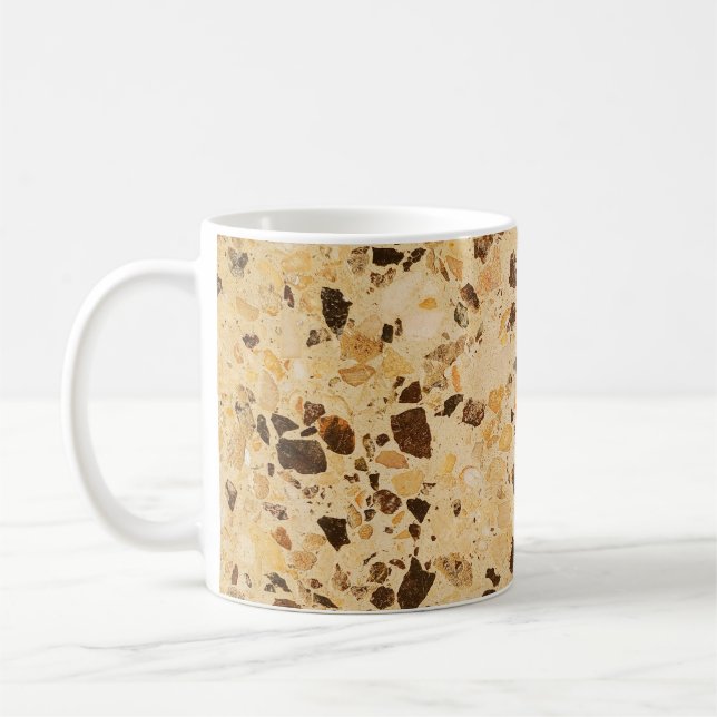 Old grunge textures backgrounds. art rough stylise coffee mug (Left)