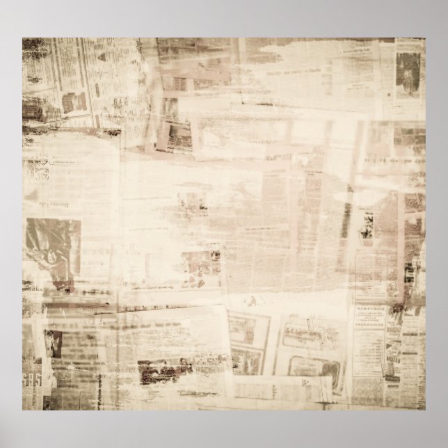 Old grungy paper texture background. poster (Front)