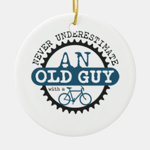 Old Guy Ceramic Ornament