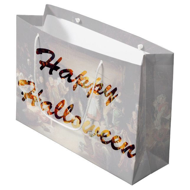 Old Halloween Large Gift Bag (Front Angled)