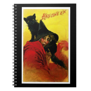 Old Halloween Witch Notebook