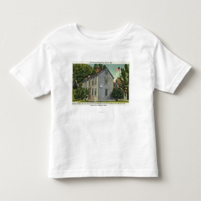 Old Hancock Clark House View, Paul Revere Rode B Toddler T-Shirt (Front)